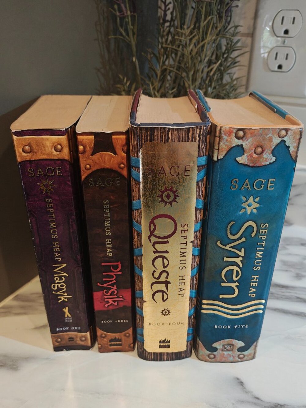 Septimus Heap Books Lot of 4 Angie Sage Magyk Physik Queste Syren Fantasy Novels